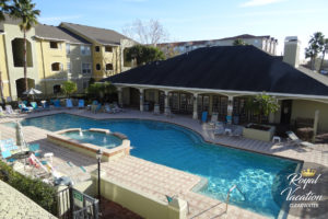 Resort style heated pool with clubhouse